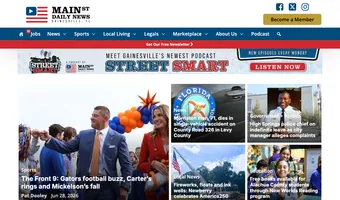 Screenshot of Mainstreet Daily News