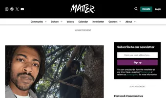 Screenshot of Matter News