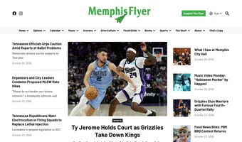Screenshot of Memphis Flyer