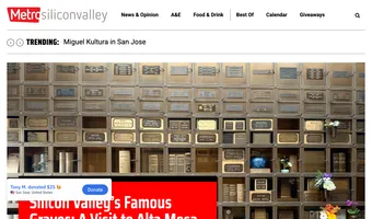 Screenshot of Metro Silicon Valley