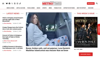 Screenshot of Detroit Metro Times