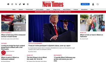 Screenshot of Miami New Times
