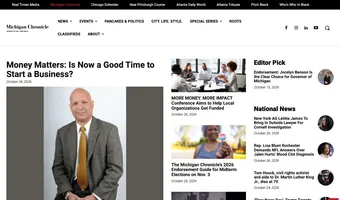 Screenshot of Michigan Chronicle
