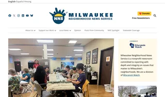Screenshot of Milwaukee Neighborhood News Service