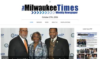 Screenshot of Milwaukee Times Weekly Newspaper
