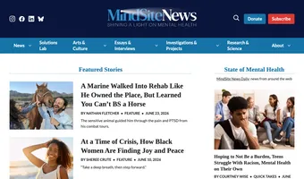 Screenshot of MindSite News