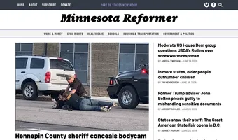 Screenshot of Minnesota Reformer