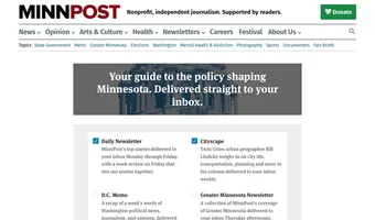 Screenshot of MinnPost