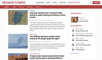 Screenshot of Moab Sun News