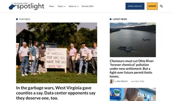 Screenshot of Mountain State Spotlight