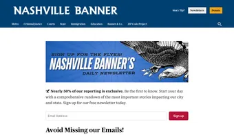Screenshot of Nashville Banner