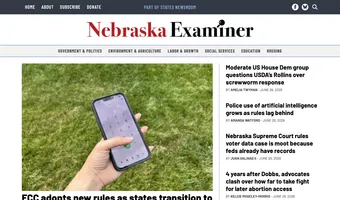 Screenshot of Nebraska Examiner