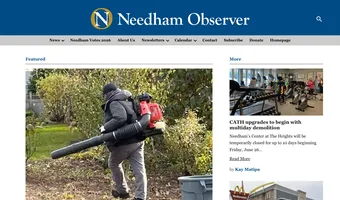 Screenshot of Needham Observer