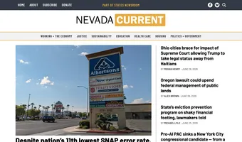Screenshot of Nevada Current