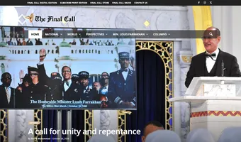 Screenshot of Final Call News
