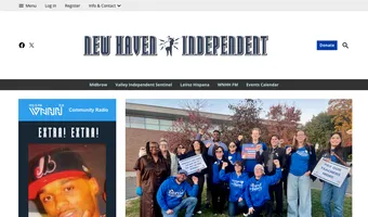 Screenshot of New Haven Independent