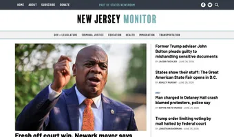 Screenshot of New Jersey Monitor