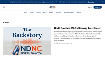 Screenshot of ND News Cooperative