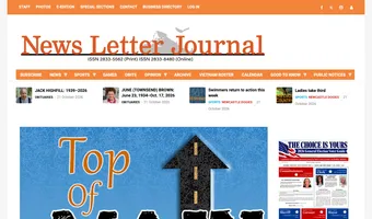 Screenshot of News Letter Journal