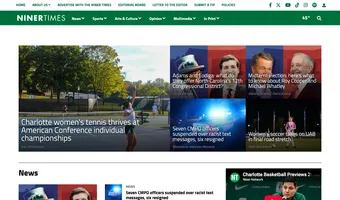 Screenshot of Niner Times