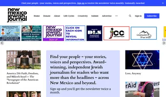 Screenshot of New Mexico Jewish Journal