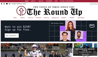 Screenshot of NMSU Round Up