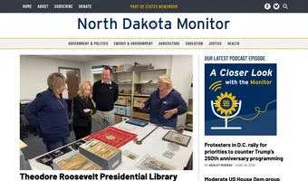 Screenshot of North Dakota Monitor
