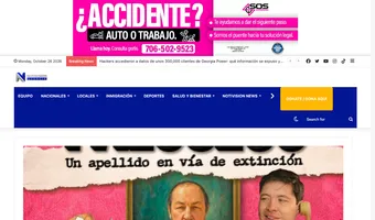 Screenshot of NotiVisión Georgia