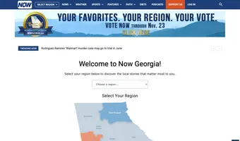 Screenshot of Now Georgia