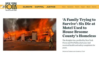 Screenshot of New York Focus