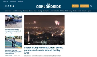 Screenshot of The Oaklandside