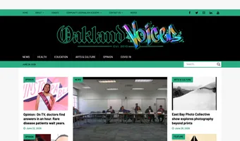 Screenshot of Oakland Voices