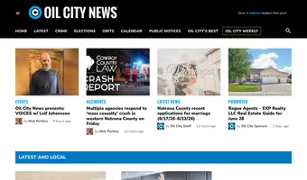 Screenshot of Oil City News