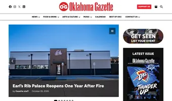 Screenshot of Oklahoma Gazette