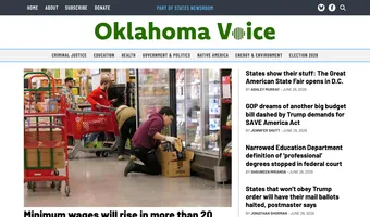 Screenshot of Oklahoma Voice