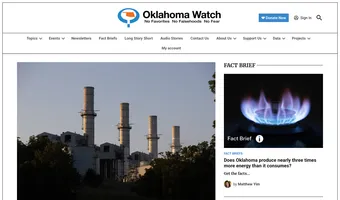 Screenshot of Oklahoma Watch