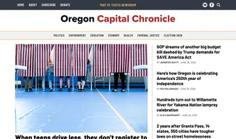 Screenshot of Oregon Capital Chronicle