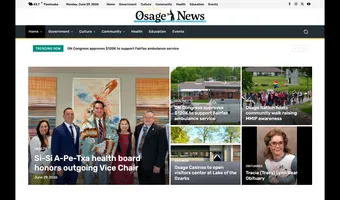 Screenshot of Osage News