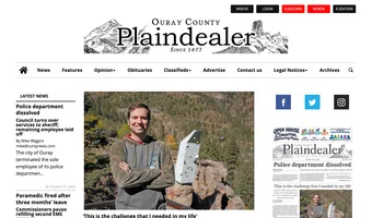 Screenshot of Ouray County Plaindealer