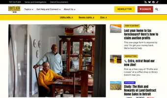Screenshot of Outlier Media