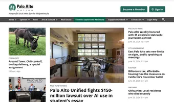 Screenshot of Palo Alto Online