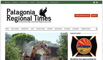 Screenshot of Patagonia Regional Times