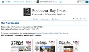 Screenshot of Penobscot Bay Press
