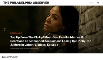 Screenshot of The Philadelphia Observer