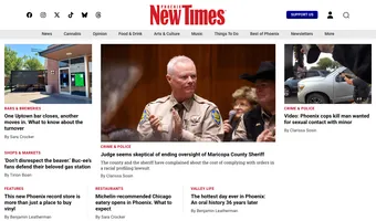 Screenshot of Phoenix New Times