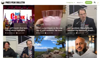 Screenshot of The Pikes Peak Bulletin