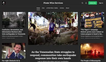 Screenshot of Pirate Wire Services