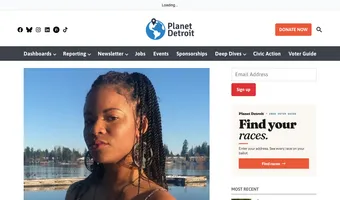 Screenshot of Planet Detroit