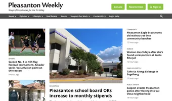 Screenshot of Pleasanton Weekly