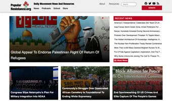 Screenshot of PopularResistance.Org